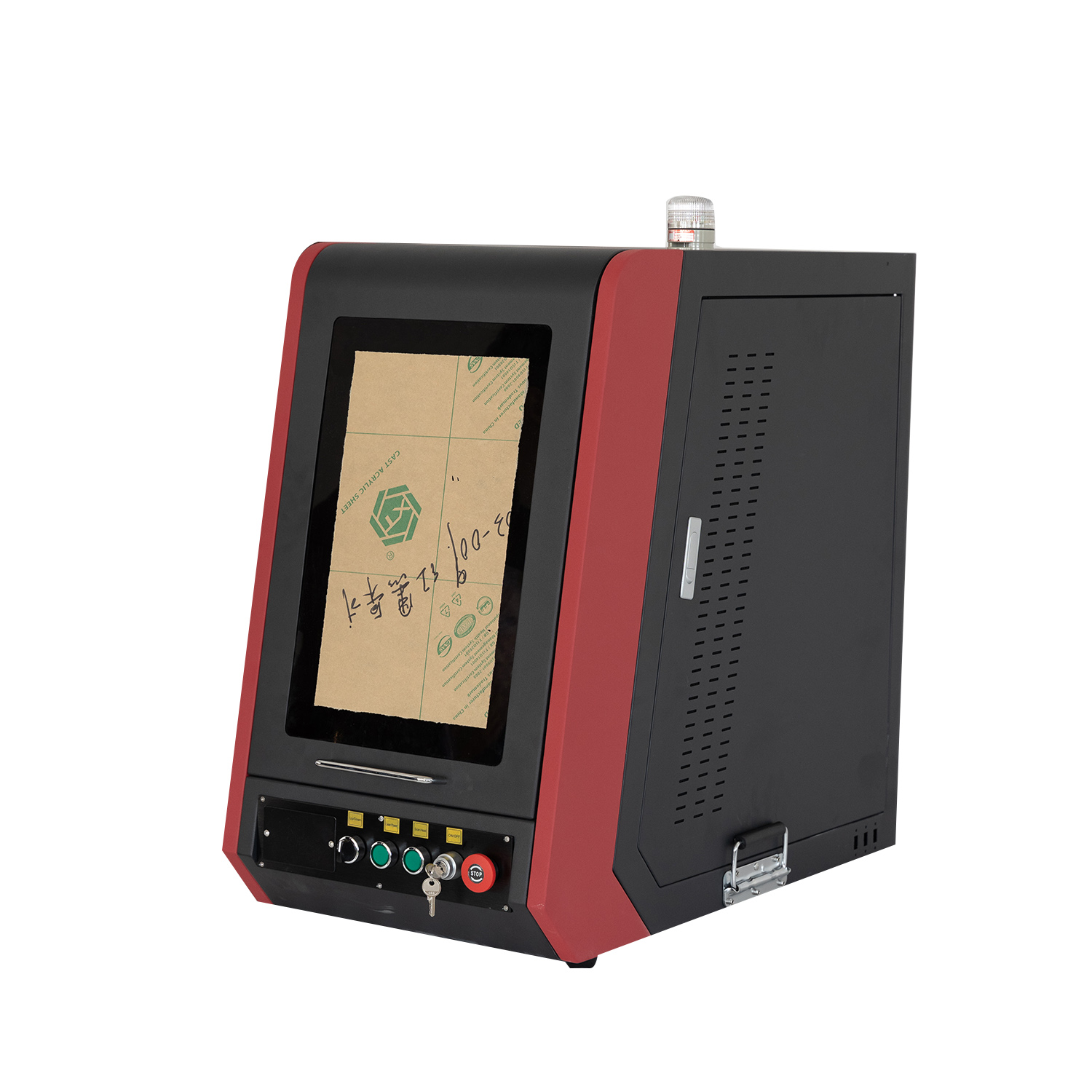 เครื่องพิมพ์เลเซอร์ไฟเบอร์ Raycus 100w สำหรับโลหะ 60W 80W JPT Fiber Laser Marking Machine