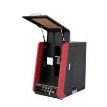 Enclosed Type Mini Portable CNC Fiber Laser Marker Engraver เครื่องแกะสลักเครื่องหมายสำหรับโลหะ Plastic