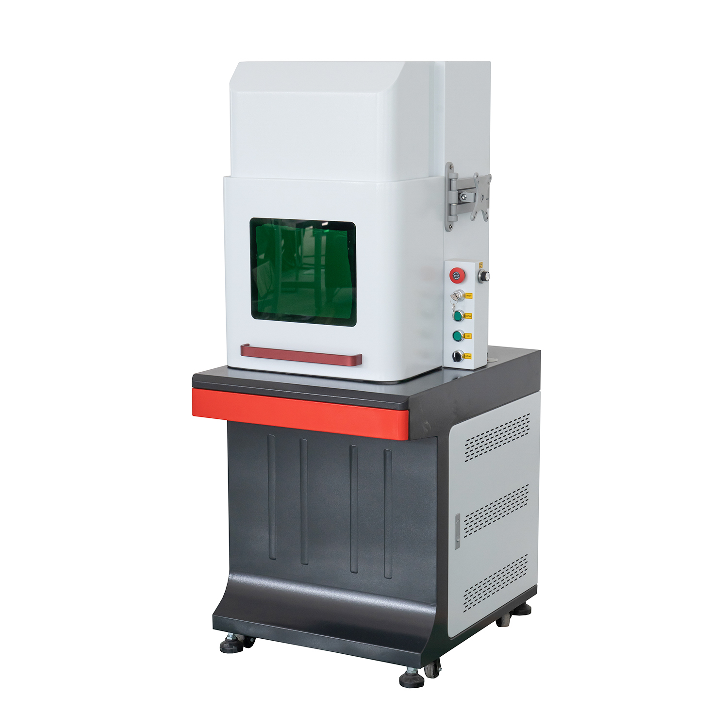 เครื่องมาร์คกิ้งไฟเบอร์เลเซอร์ CNC แบบตั้งโต๊ะแบบปิดพร้อมใบรับรอง CE และ FDA