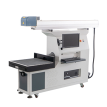 รูปแบบขนาดใหญ่ขนาด 600x600mm หลอดแก้ว CO2 100W Galvo เครื่องตัดเลเซอร์เครื่องแกะสลักสำหรับฟิล์มสะท้อนแสง