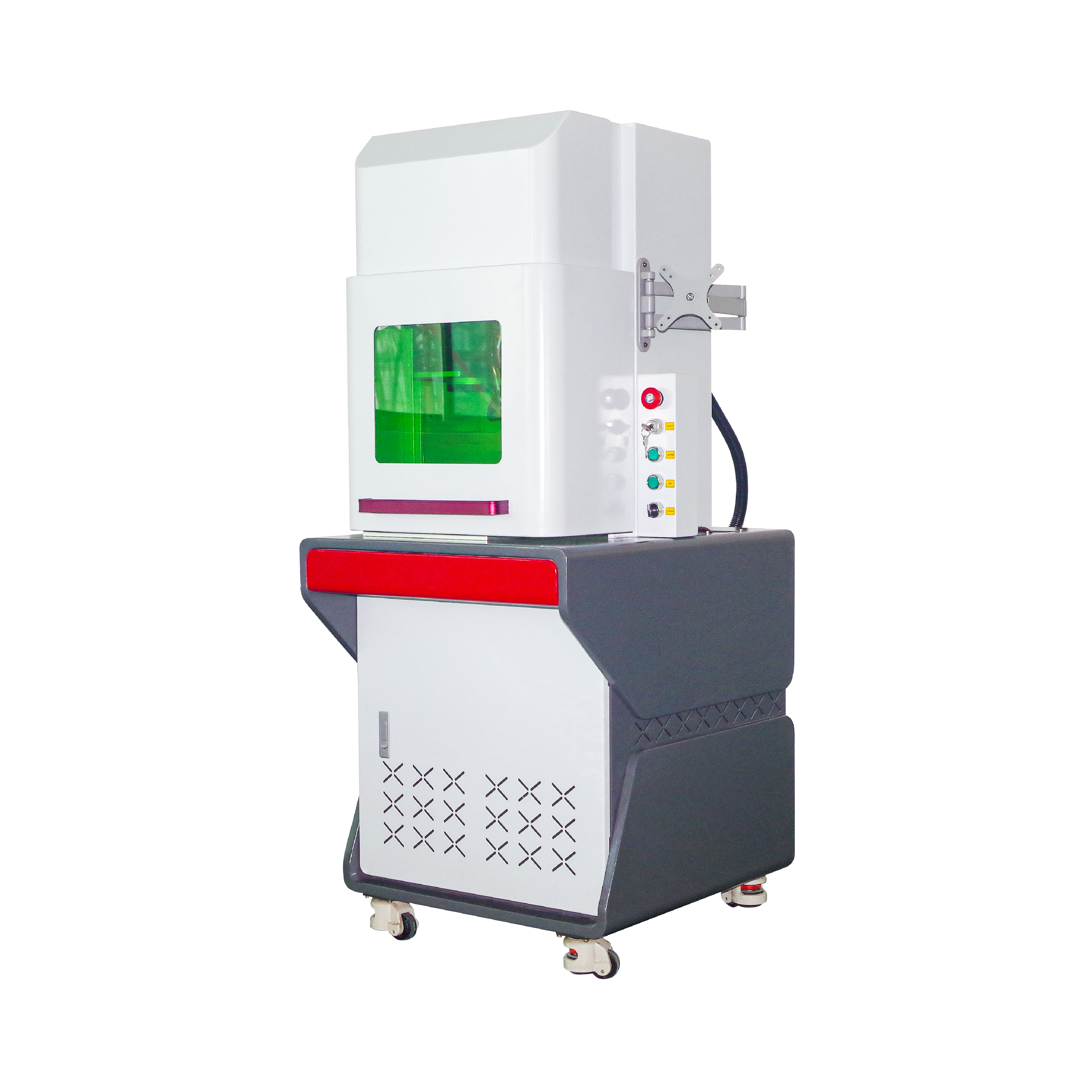 Enclosed 30W 35W 60W โลหะหลอด CO2 เลเซอร์แกะสลักเครื่อง DAVI Laser Marker สำหรับพลาสติกอะคริลิคกระดาษหนังผลิตภัณฑ์ไม้